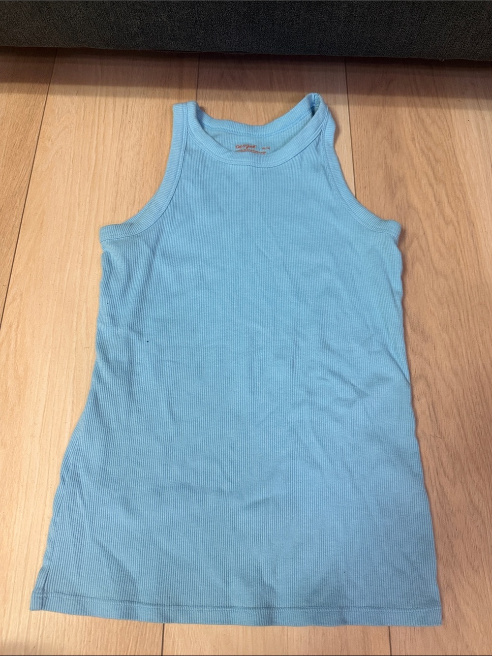Target Light Blue Ribbed Tank Top